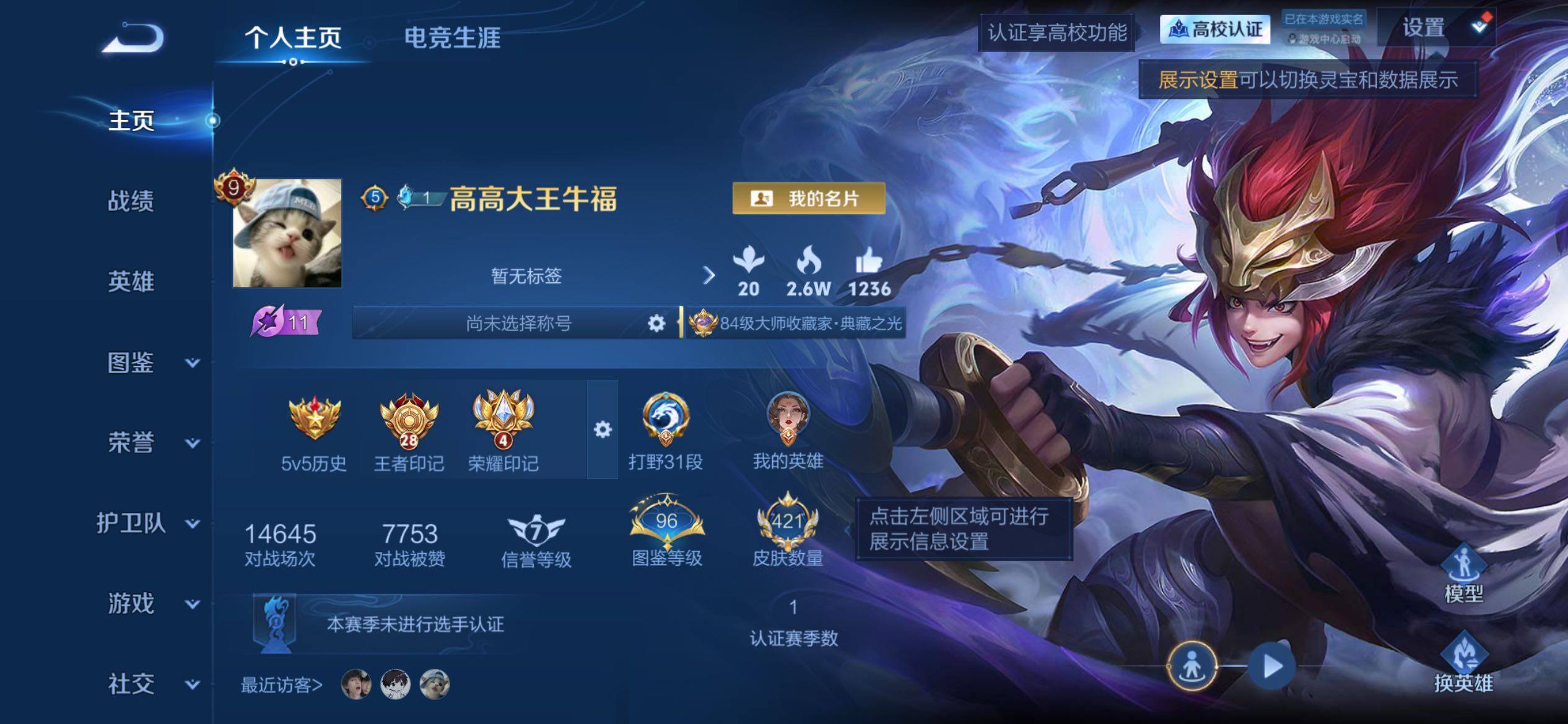 王者荣耀账号苹果QQ极品贵族9 差684V10 421皮肤 金标刘备 限定多多 白虎志 凤求凰 1天幕 173积分夺宝
