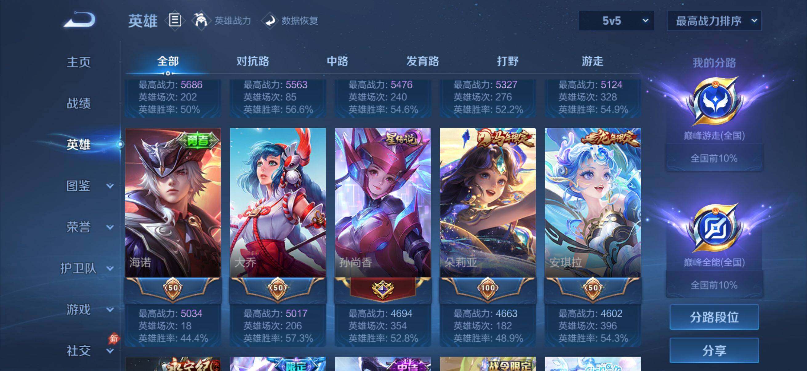 WZMMN4729642王者荣耀账号详情图6