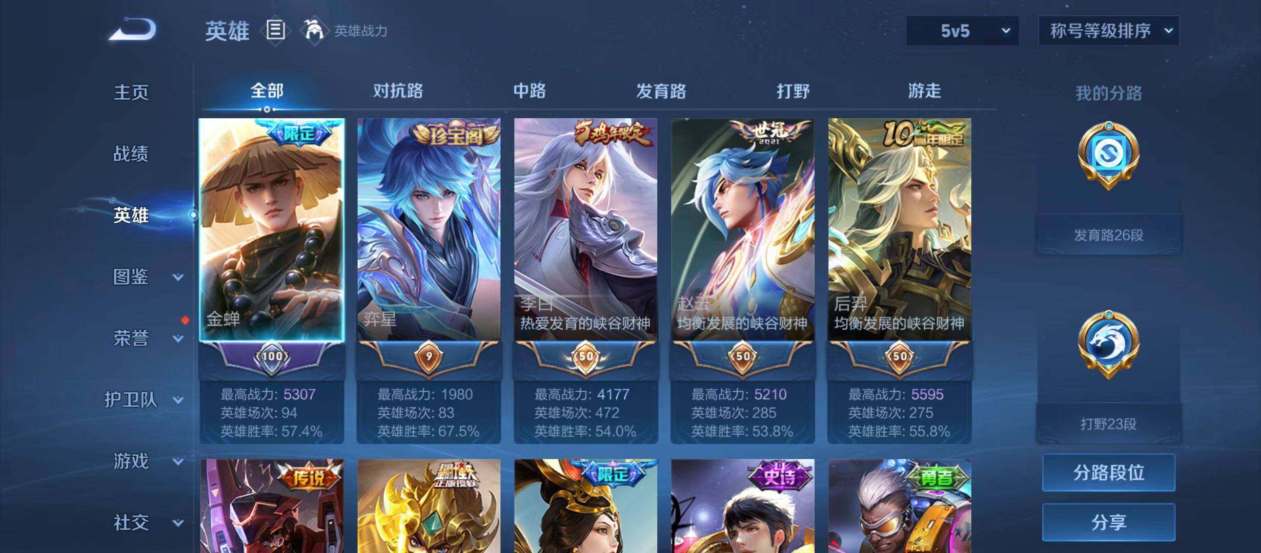 WZMMN4730093王者荣耀账号详情图3 WZMMN4730093王者荣耀账号详情图3