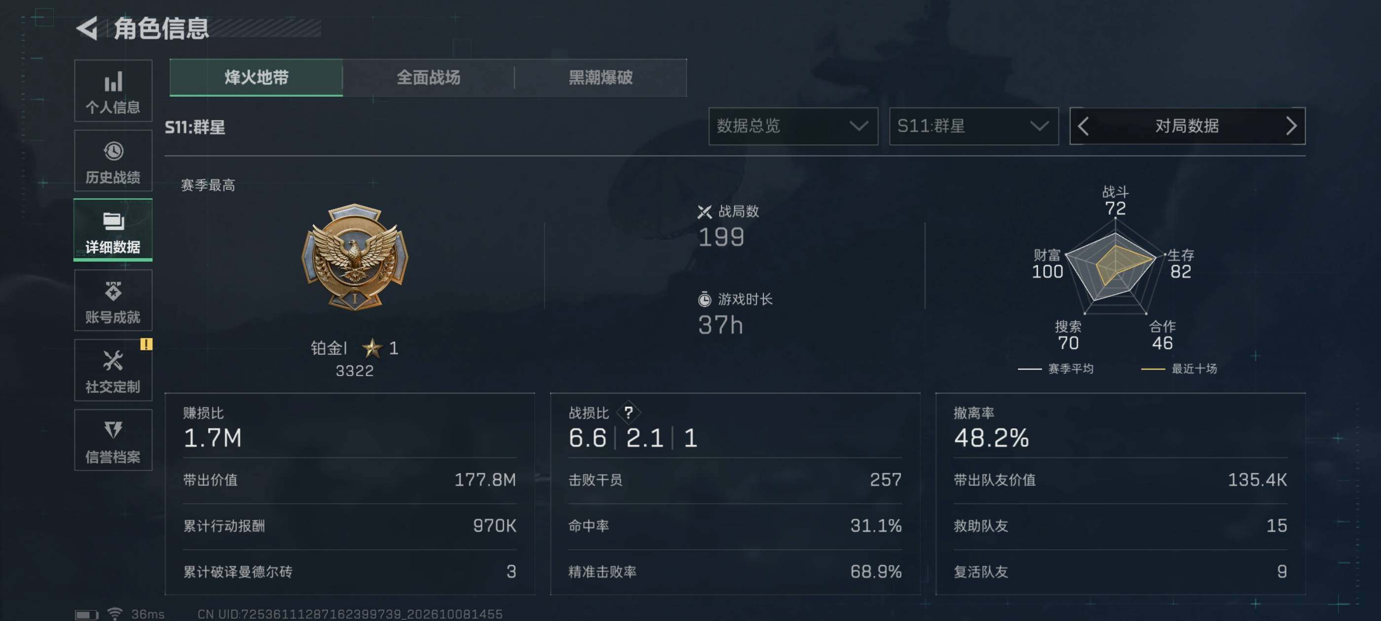 SJZMMN4343829三角洲行动账号详情图10 SJZMMN4343829三角洲行动账号详情图10