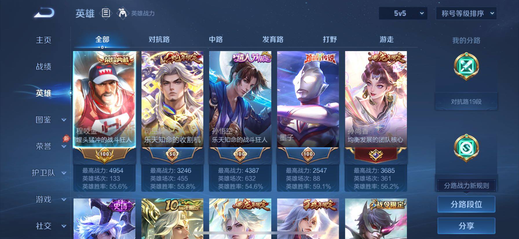 WZMMN4734053王者荣耀账号详情图3