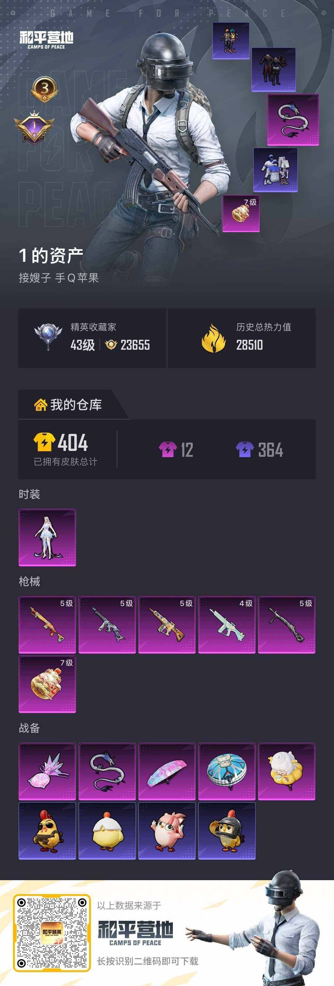 HPLE4418468和平精英账号详情图2 HPLE4418468和平精英账号详情图2