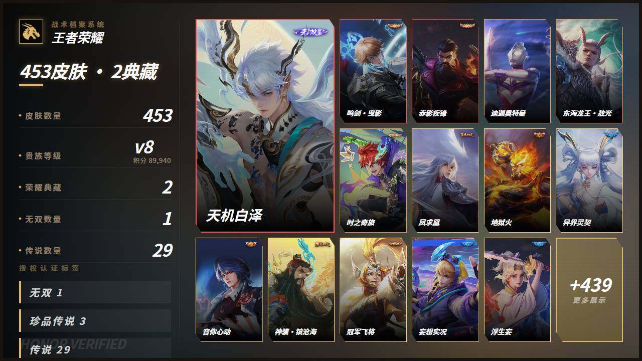 WZLX4743665王者荣耀账号详情图2