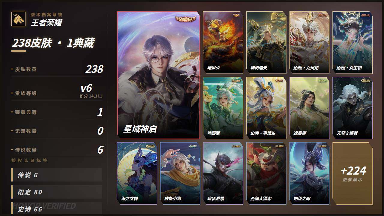 WZLX4747710王者荣耀账号详情图3 WZLX4747710王者荣耀账号详情图3