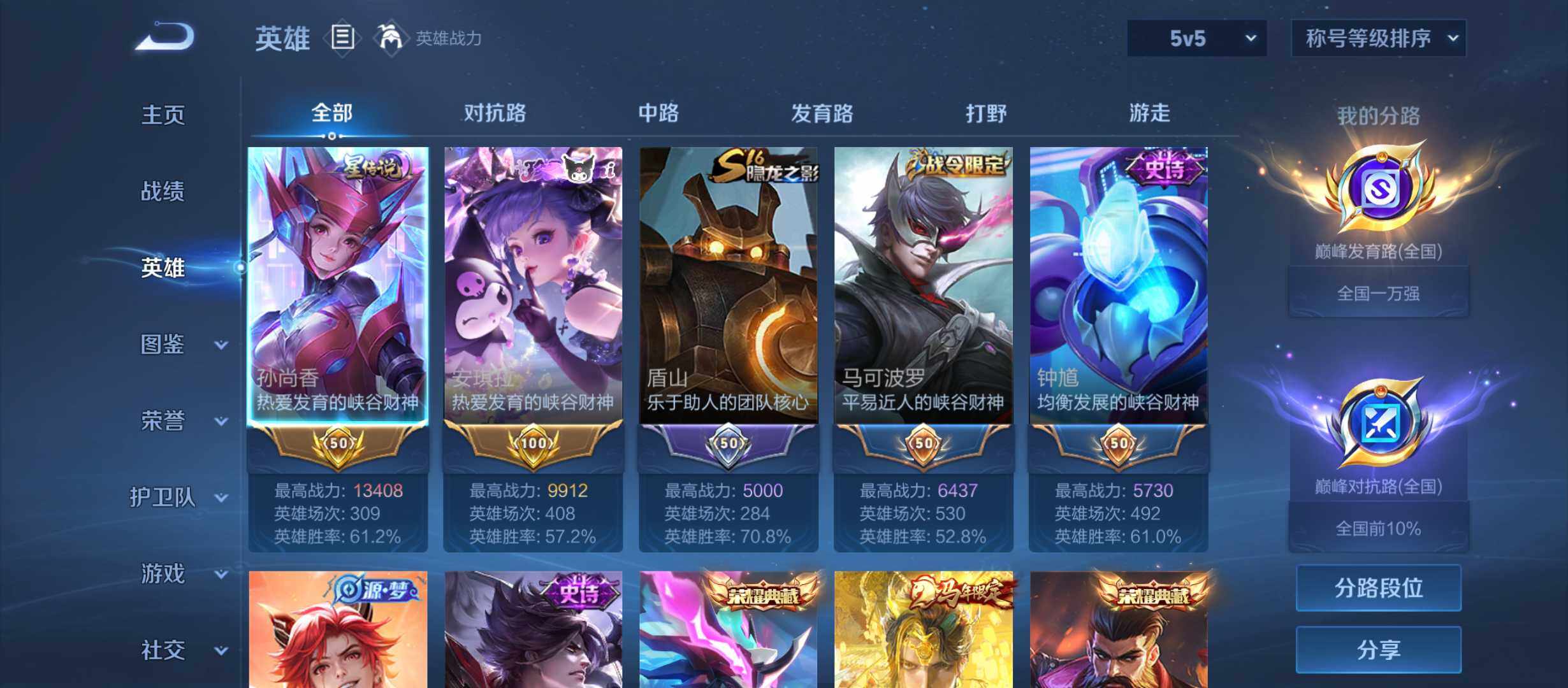 WZMMN4751281王者荣耀账号详情图3