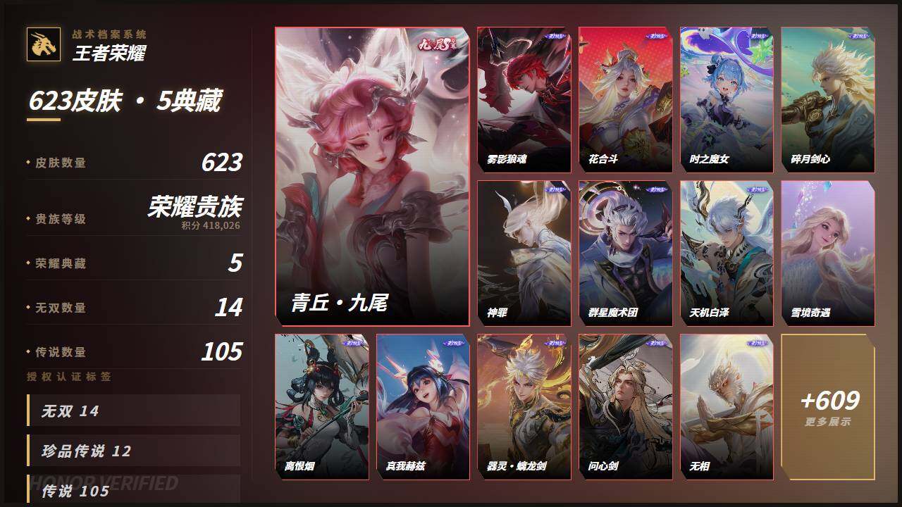 WZMMN4755827王者荣耀账号详情图3 WZMMN4755827王者荣耀账号详情图3