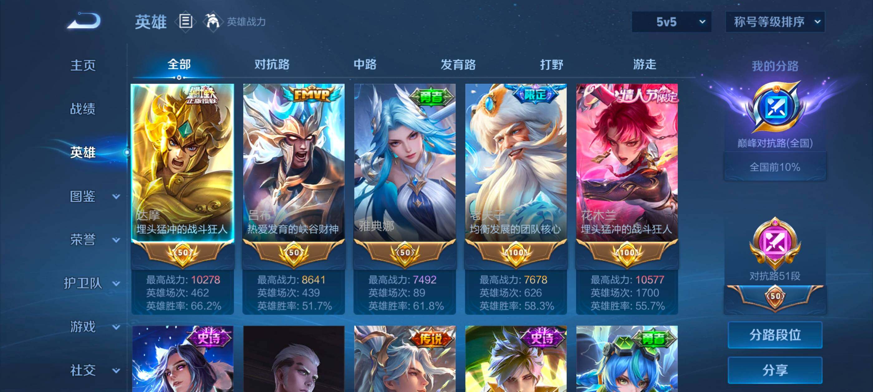 WZMMN4754256王者荣耀账号详情图8