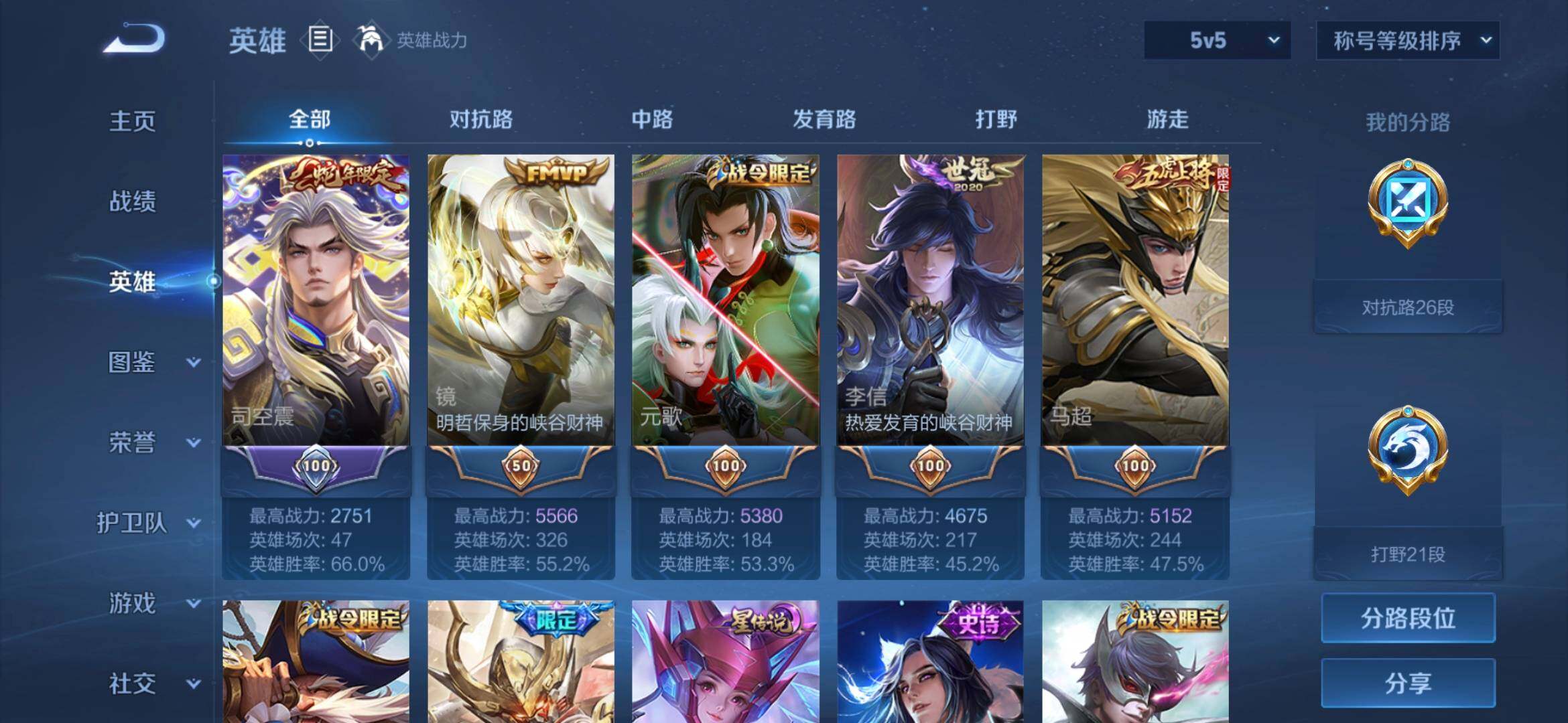 WZQM4769733王者荣耀账号详情图5 WZQM4769733王者荣耀账号详情图5