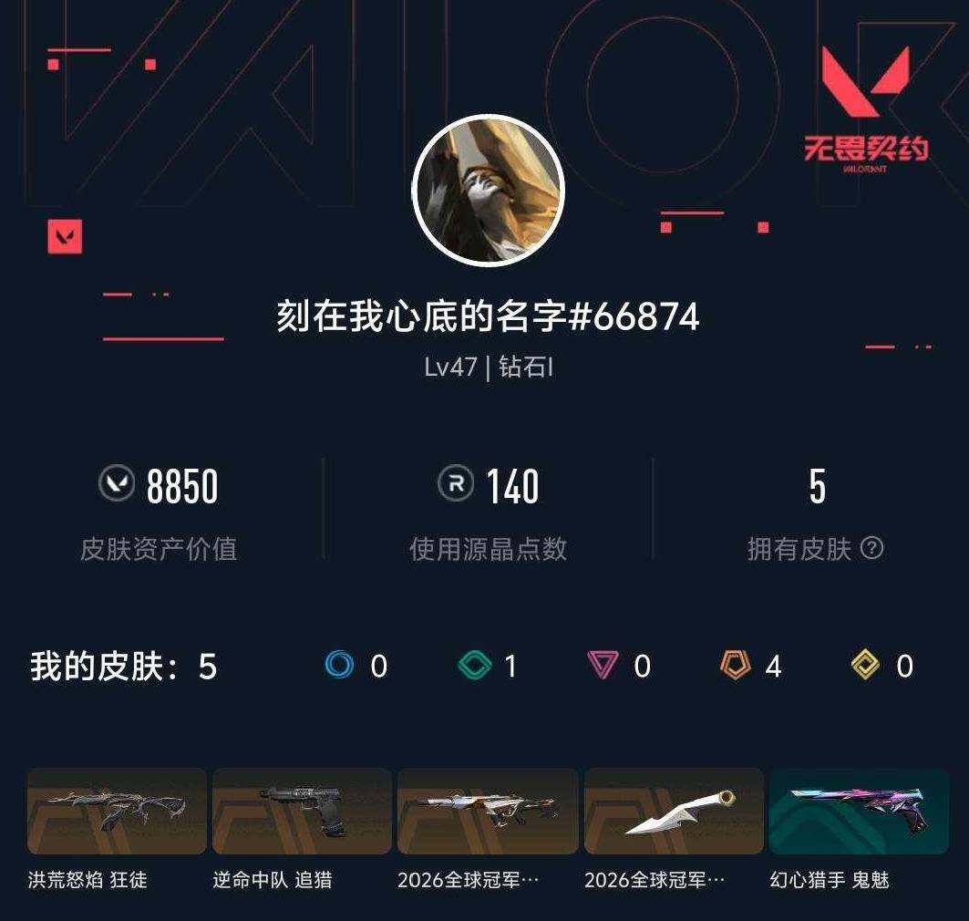 WWQXL4154195无畏契约账号详情图3 WWQXL4154195无畏契约账号详情图3