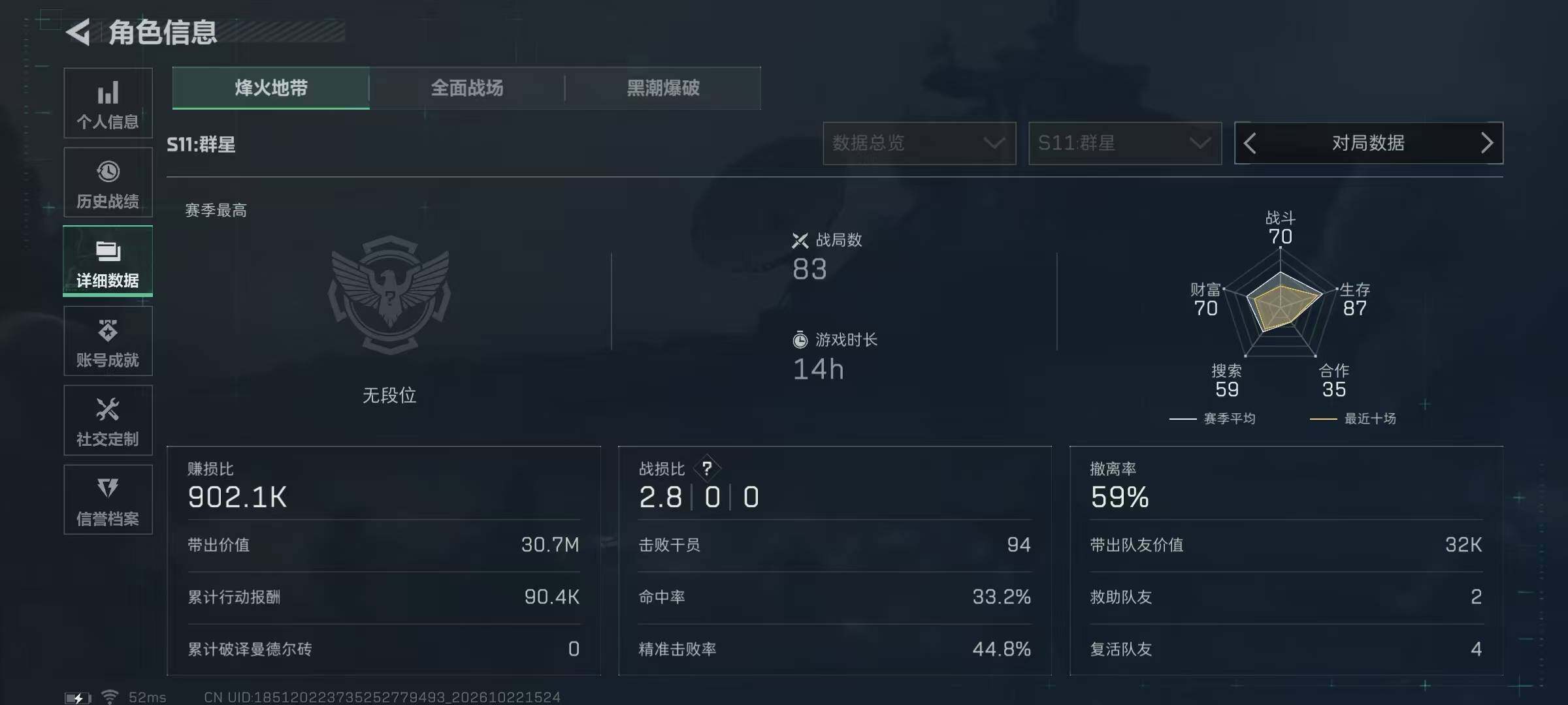 SJZMMN4378049三角洲行动账号详情图7 SJZMMN4378049三角洲行动账号详情图7