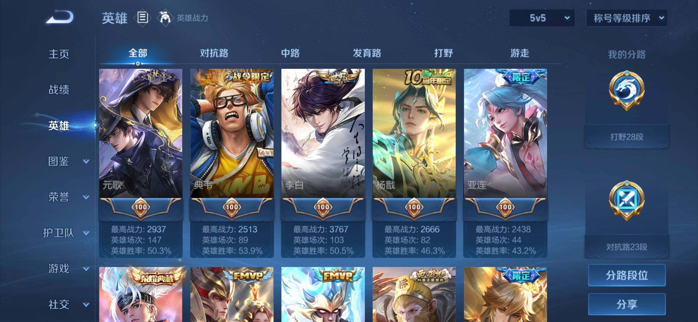 WZQM4789222王者荣耀账号详情图6 WZQM4789222王者荣耀账号详情图6