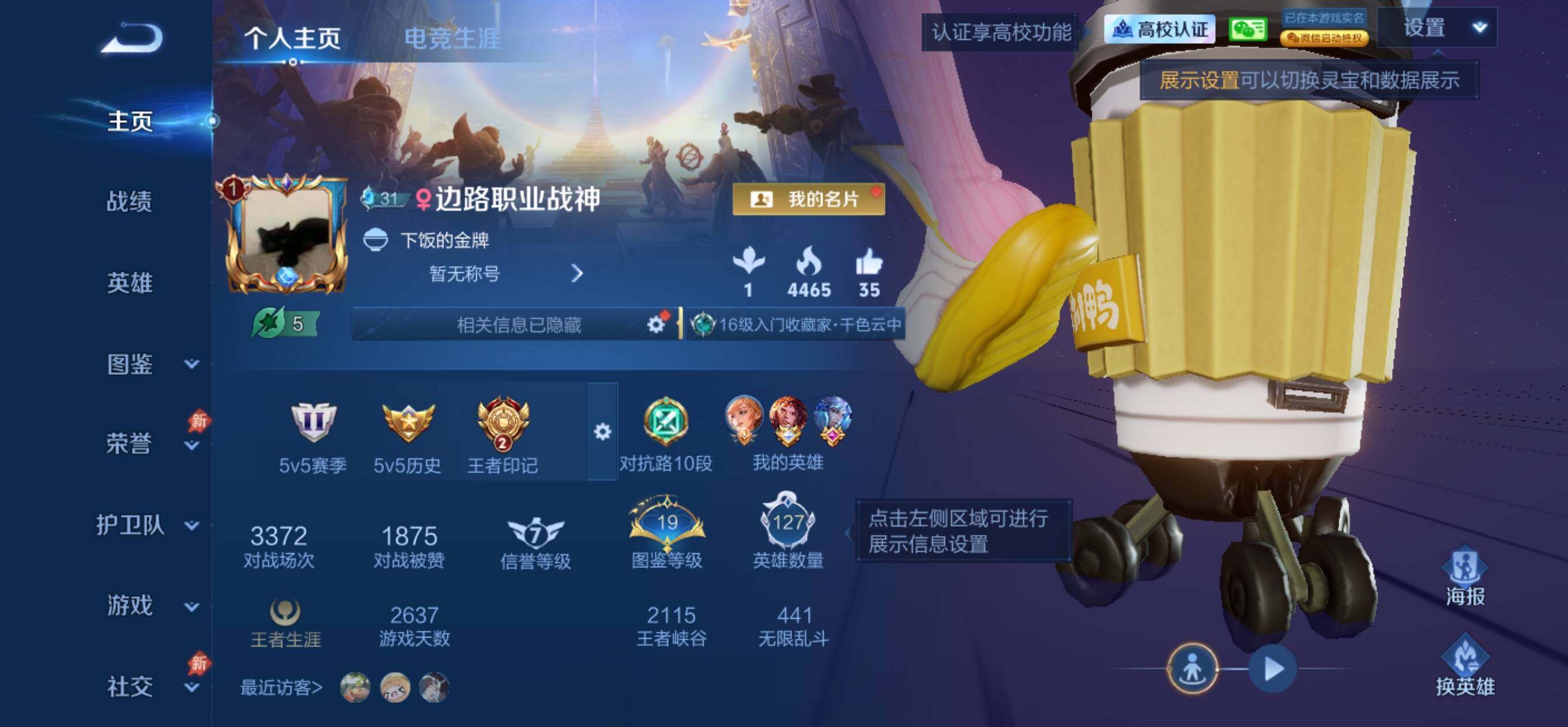 WZQM4788616王者荣耀账号详情图5 WZQM4788616王者荣耀账号详情图5
