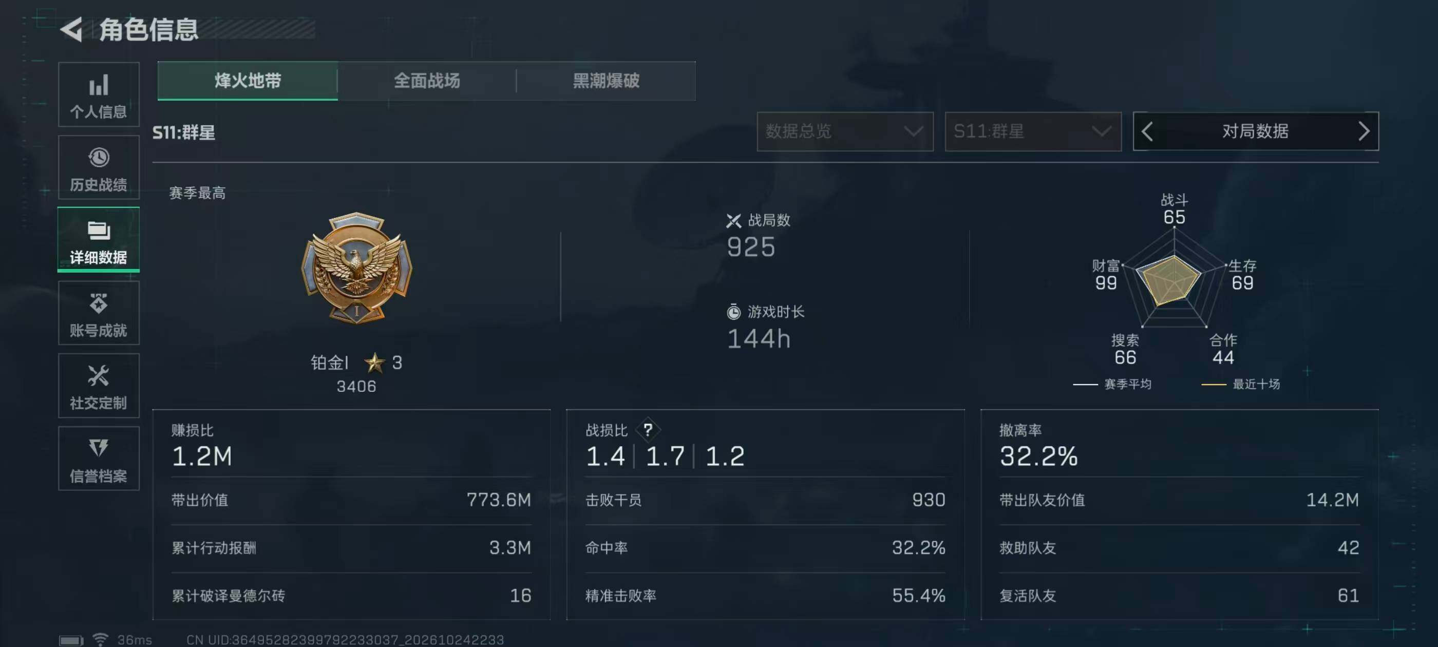 SJZMMN4378015三角洲行动账号详情图6 SJZMMN4378015三角洲行动账号详情图6