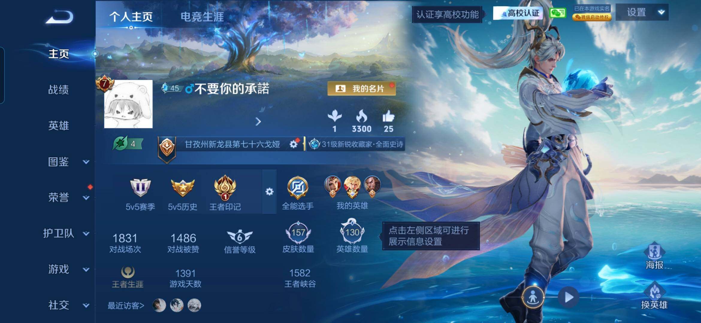WZQM4795483王者荣耀账号详情图3 WZQM4795483王者荣耀账号详情图3