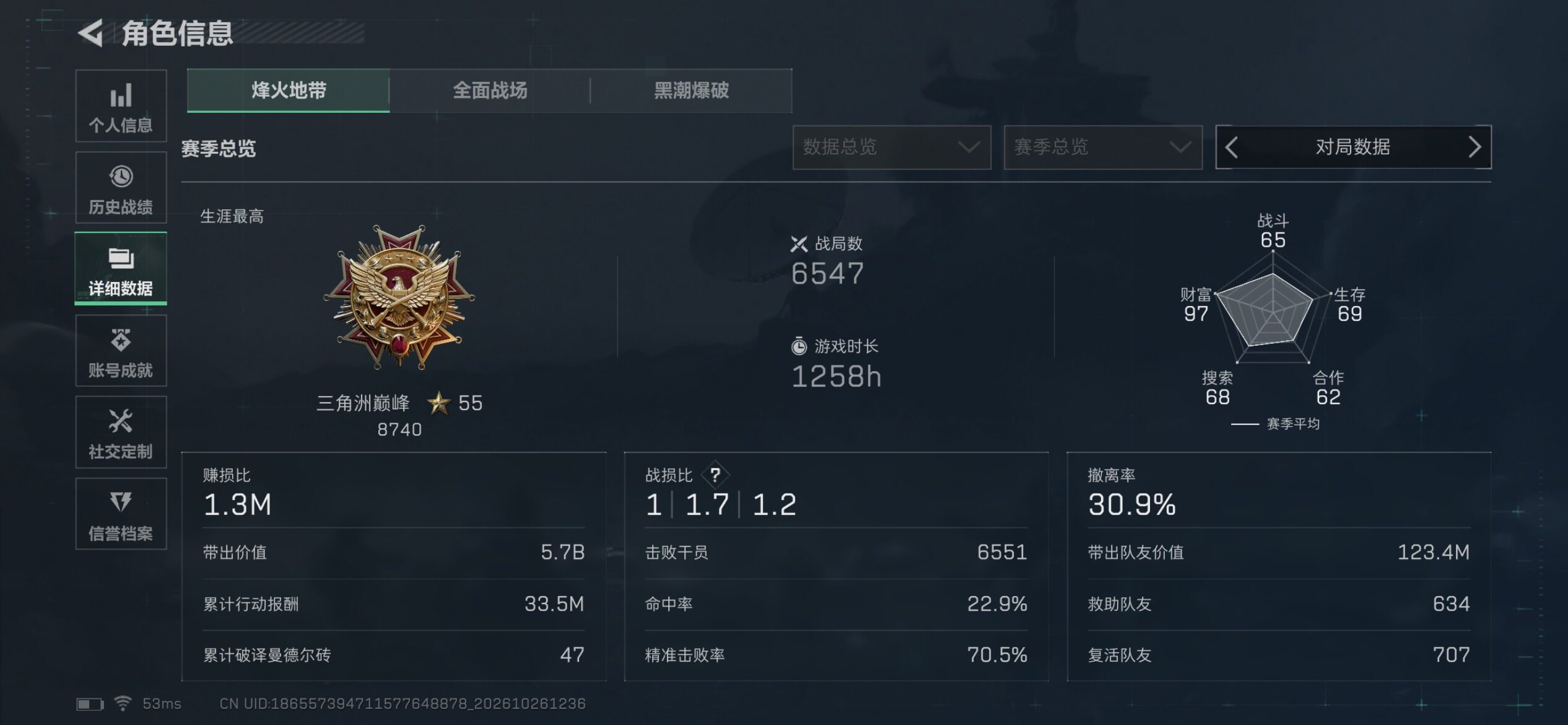 SJZMMN4379445三角洲行动账号详情图9