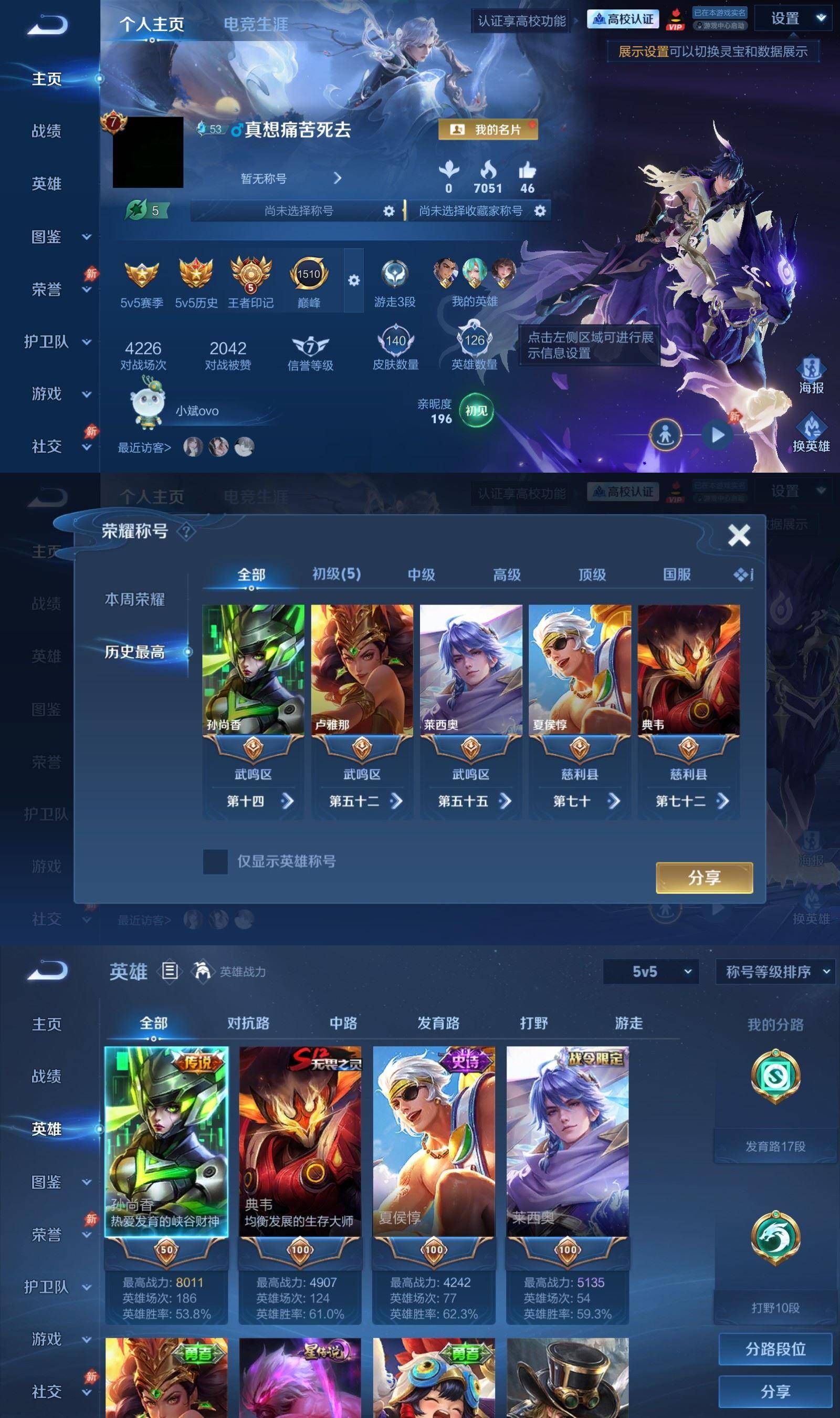 WZPX4787719王者荣耀账号详情图2