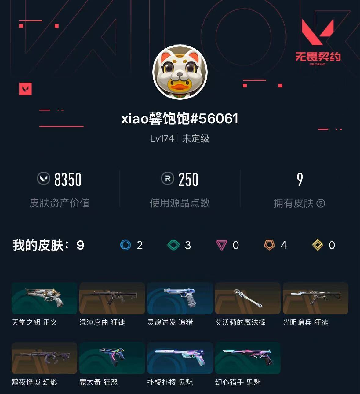 WWQXL4170181无畏契约账号详情图3