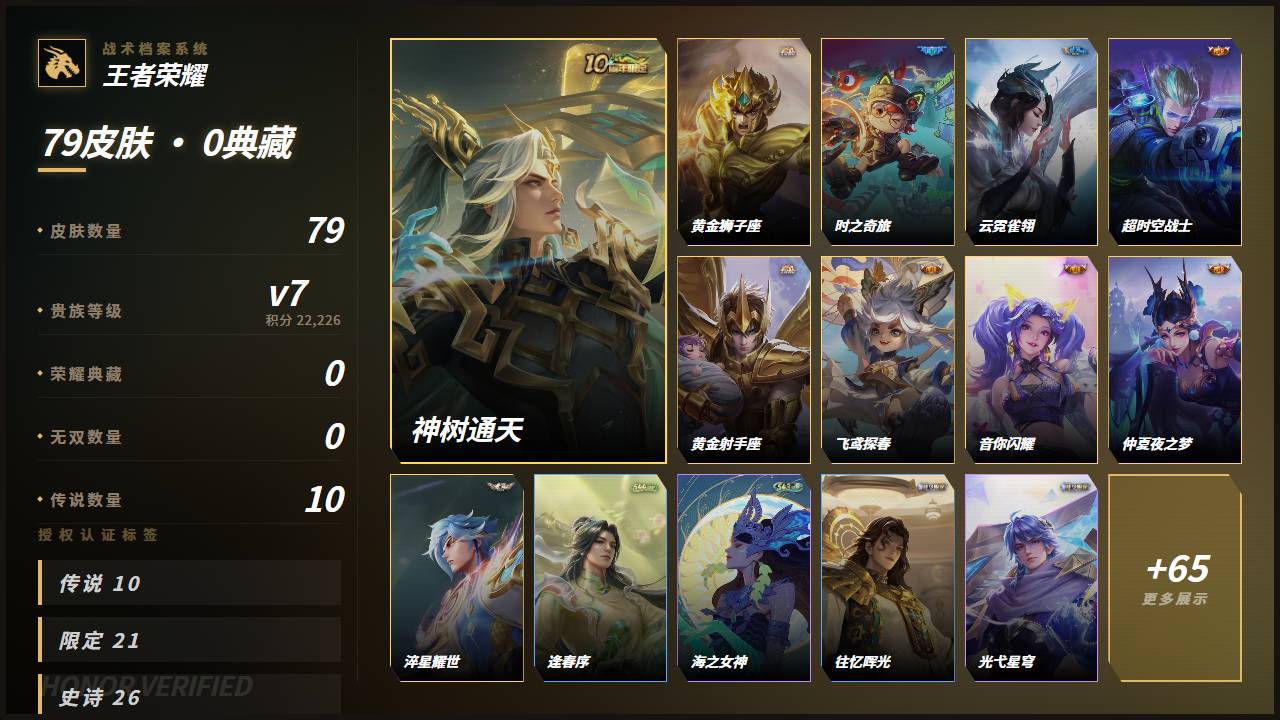 WZLE4804660王者荣耀账号详情图4