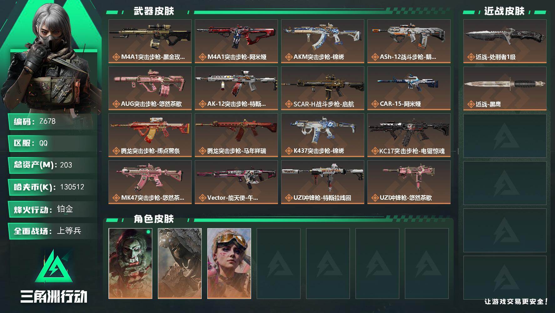 SJZEY4116482三角洲行动账号详情图2