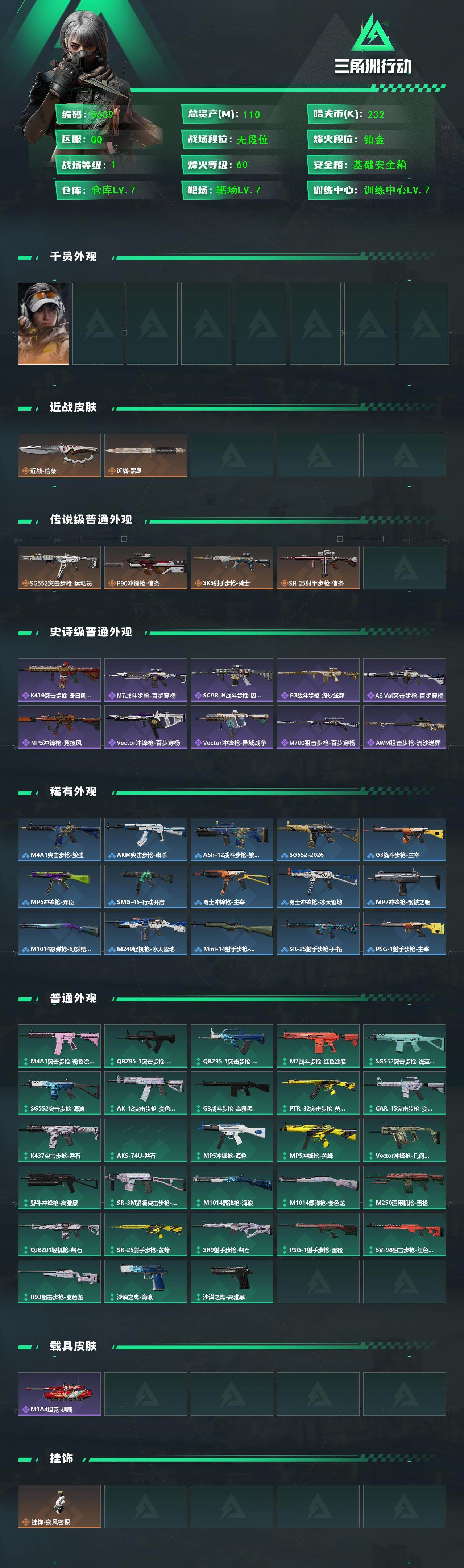 SJZCMW451679三角洲行动账号详情图2