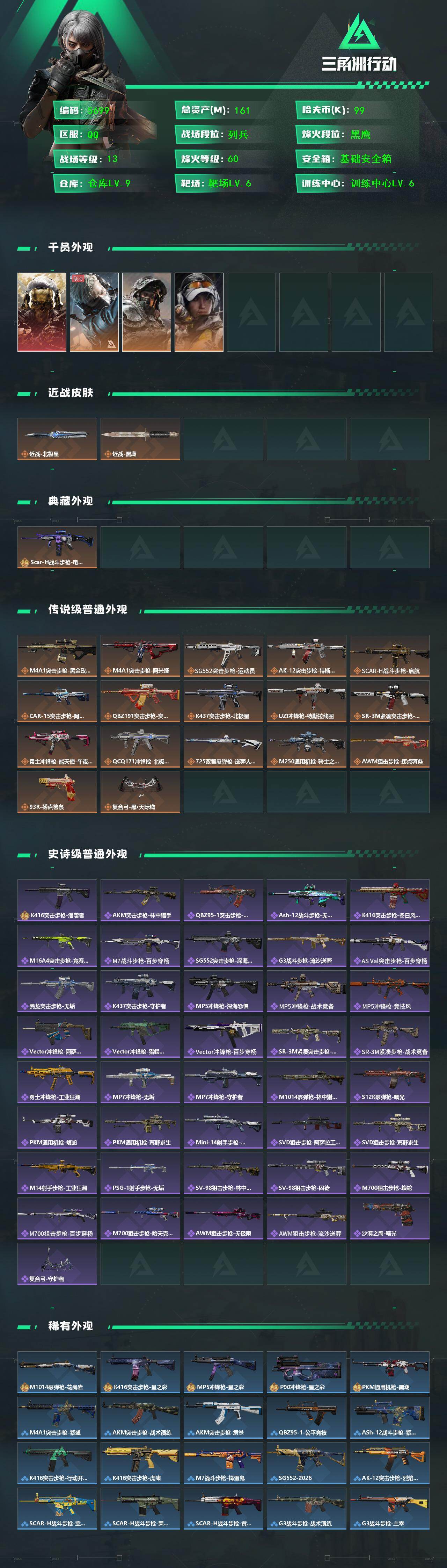 SJZCMW451683三角洲行动账号详情图2