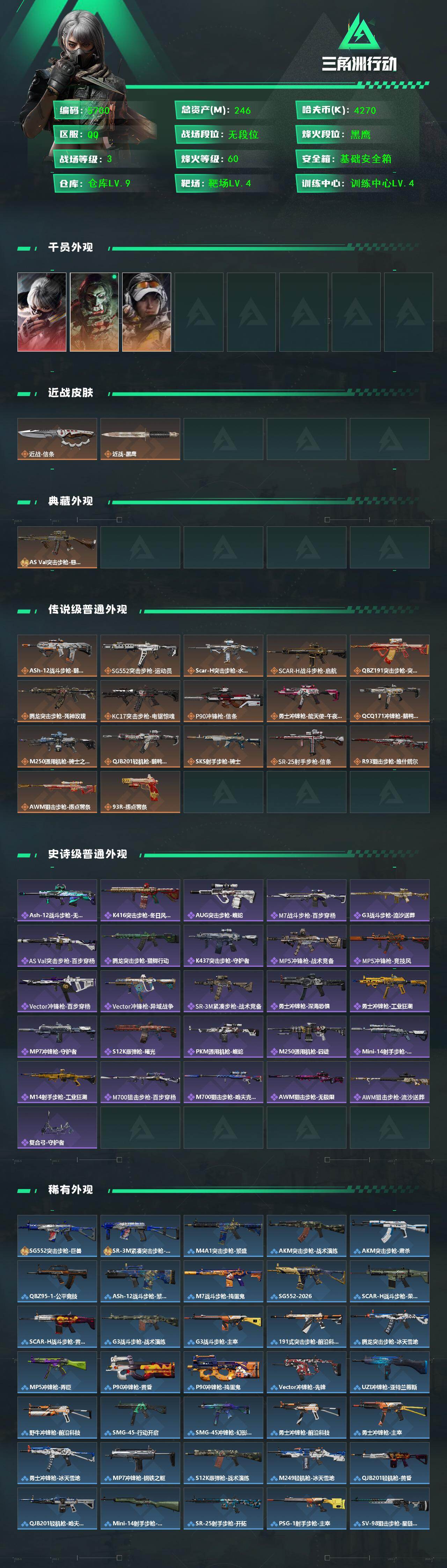 SJZCMW451685三角洲行动账号详情图2