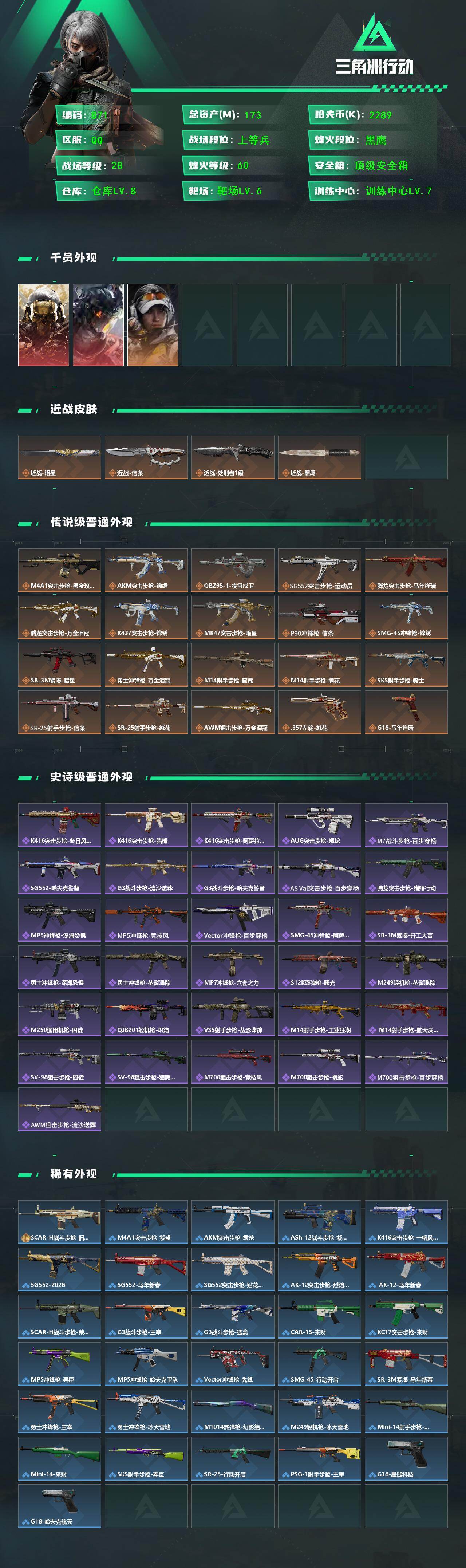 SJZCMW460446三角洲行动账号详情图2