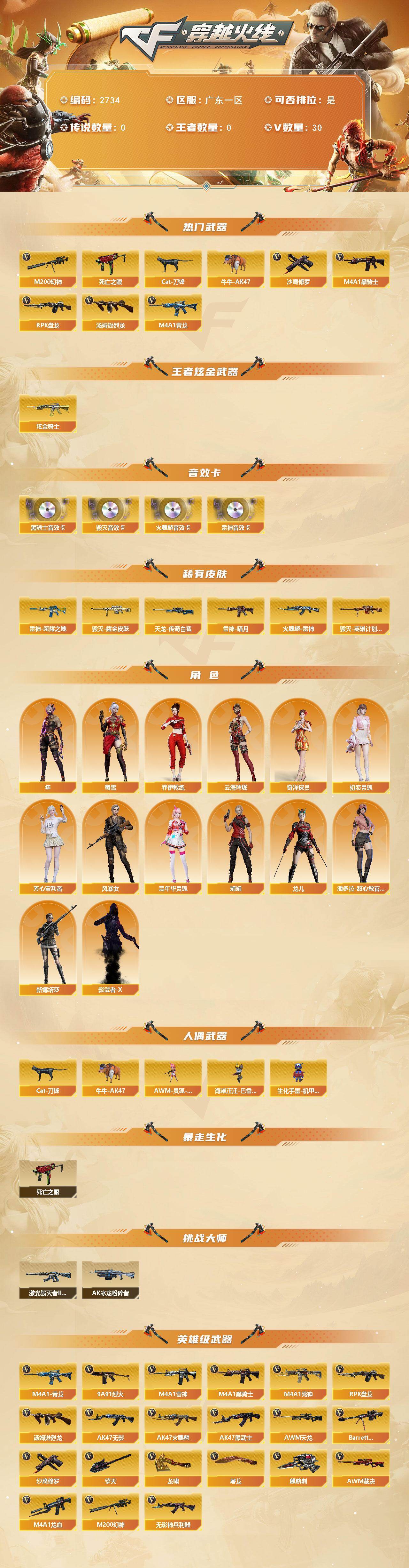 CFCMW455092穿越火线账号详情图2