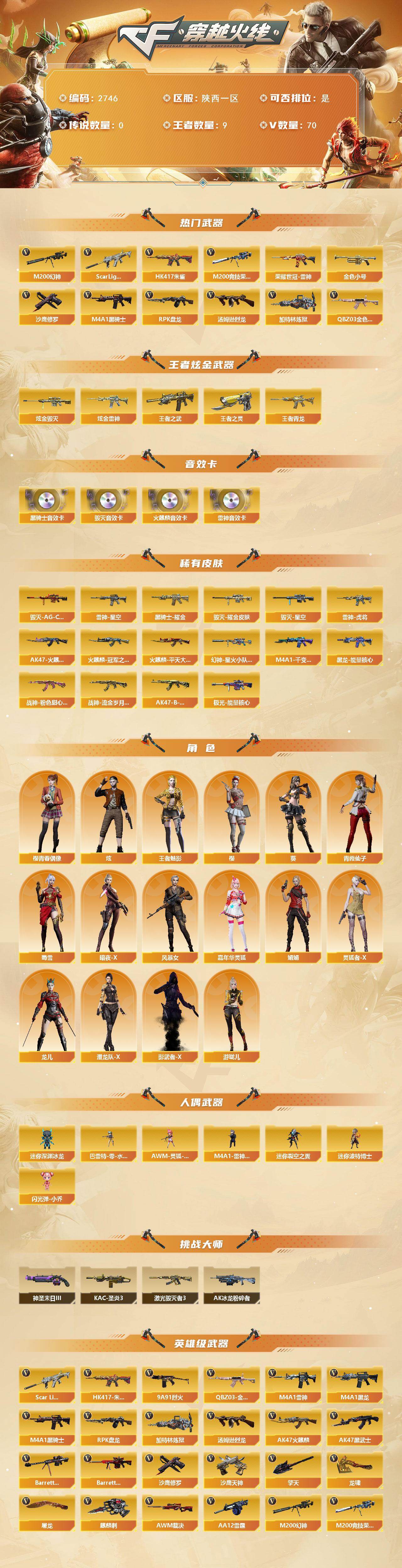 CFCMW455738穿越火线账号详情图2