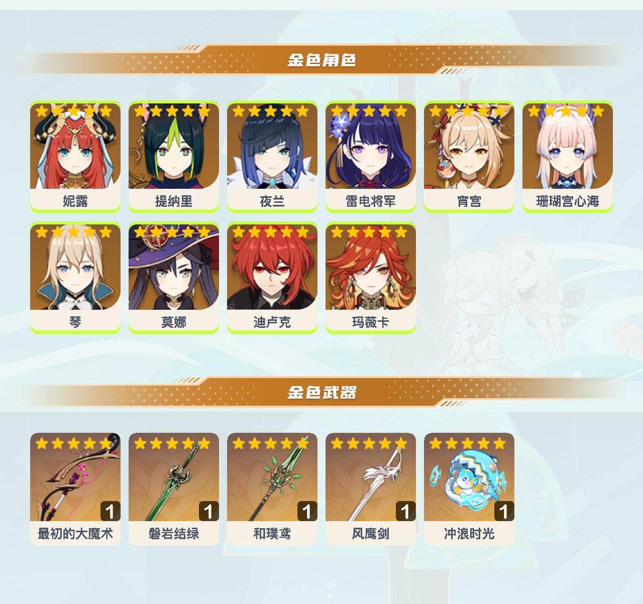 YSEY43508原神账号详情图3 YSEY43508原神账号详情图3