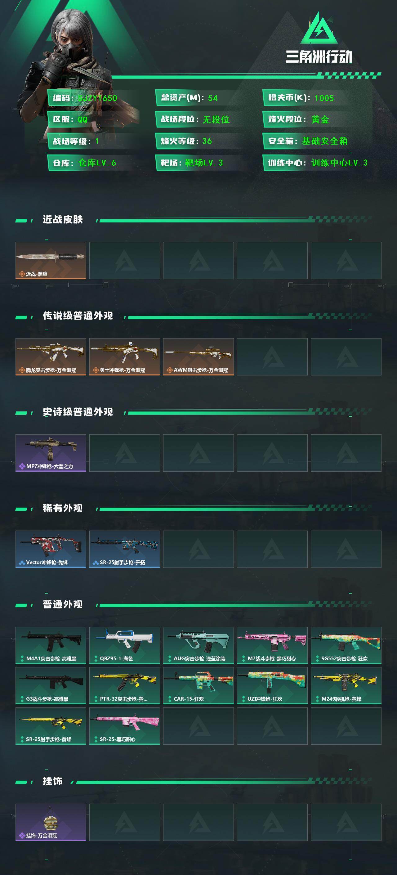 SJZEY474380三角洲行动账号详情图2