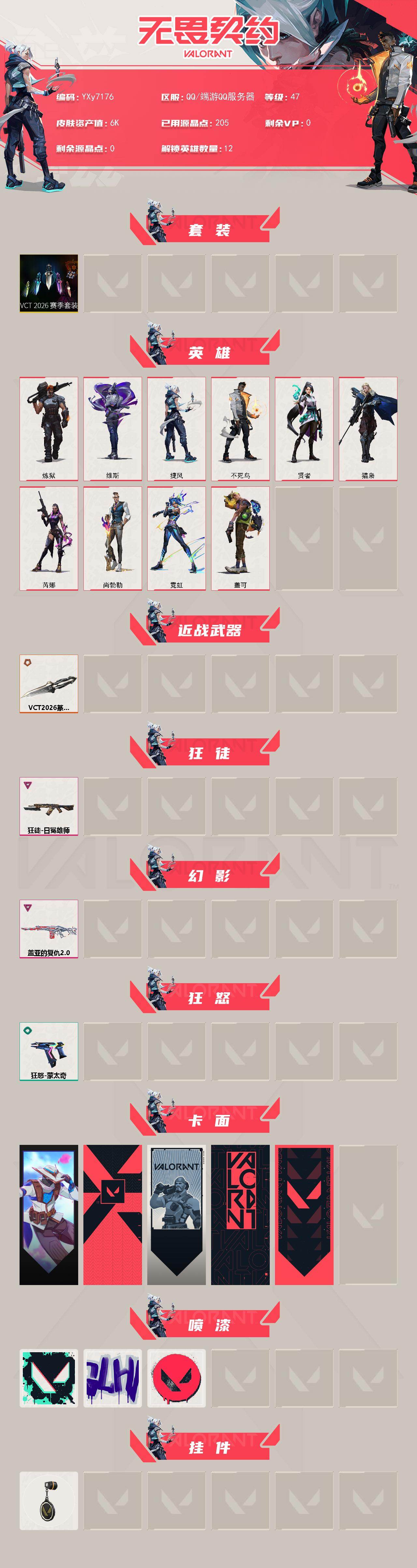 WWQLX435714无畏契约账号详情图2 WWQLX435714无畏契约账号详情图2