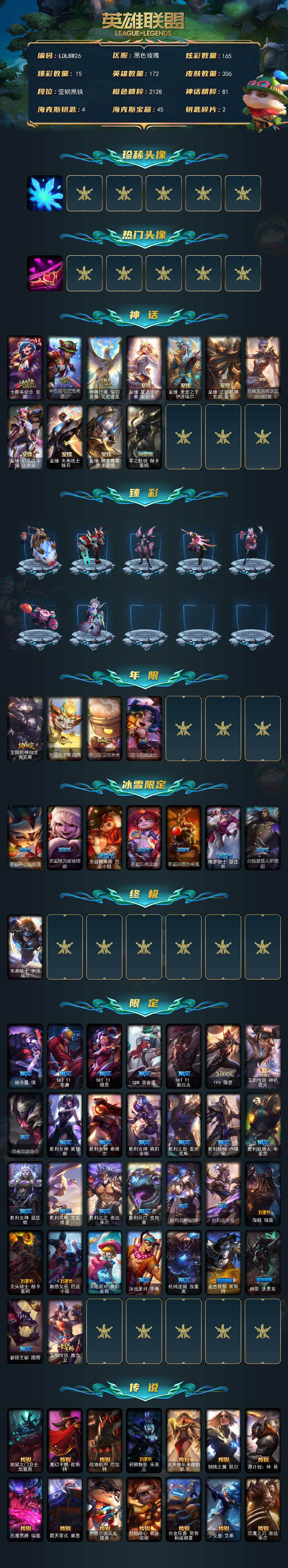 LOLEY429857英雄联盟账号详情图2