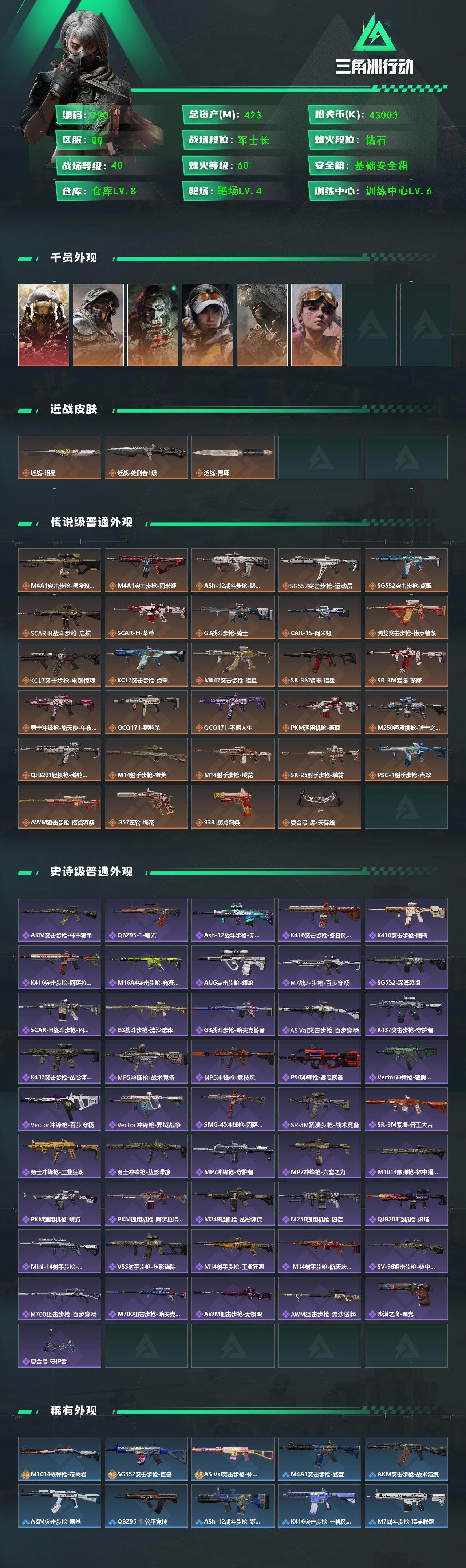 SJZQM4108856三角洲行动账号详情图3