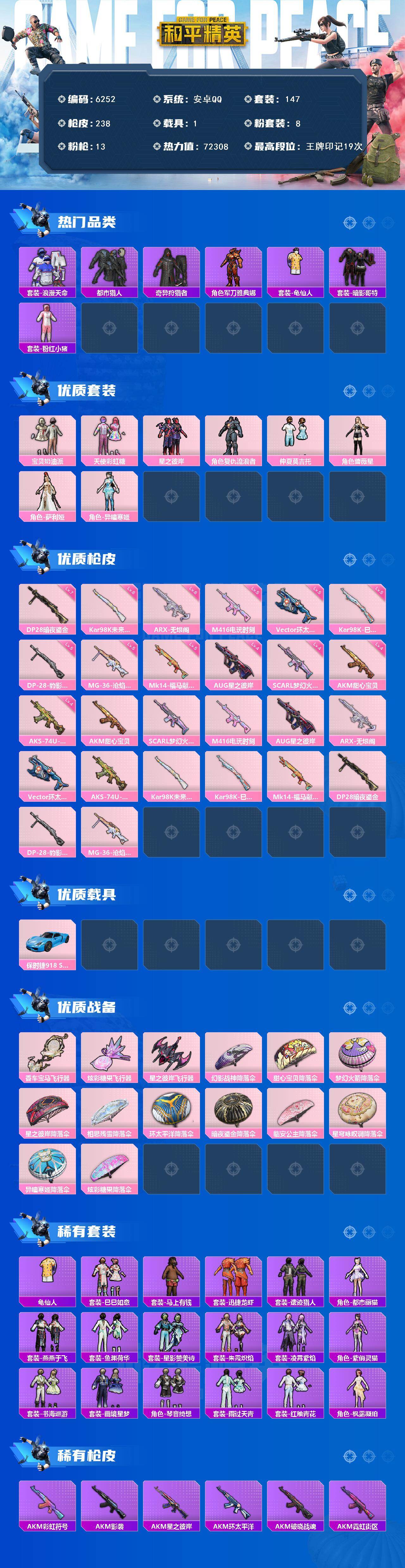 HPLX4195206和平精英账号详情图2