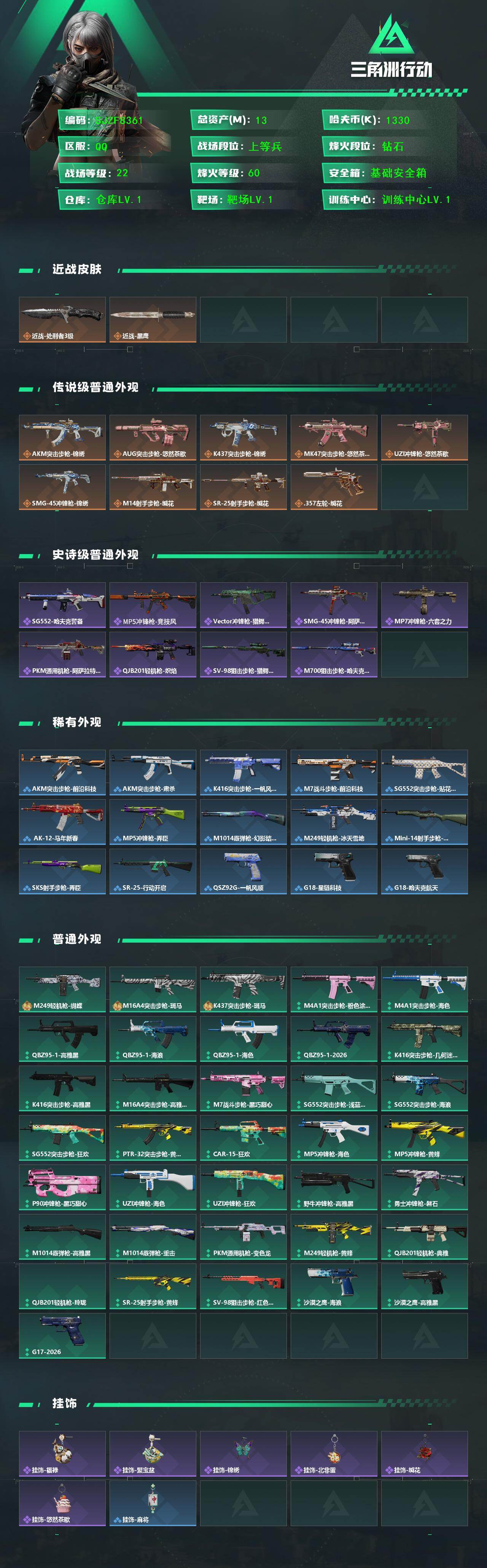 SJZEY4109844三角洲行动账号详情图2