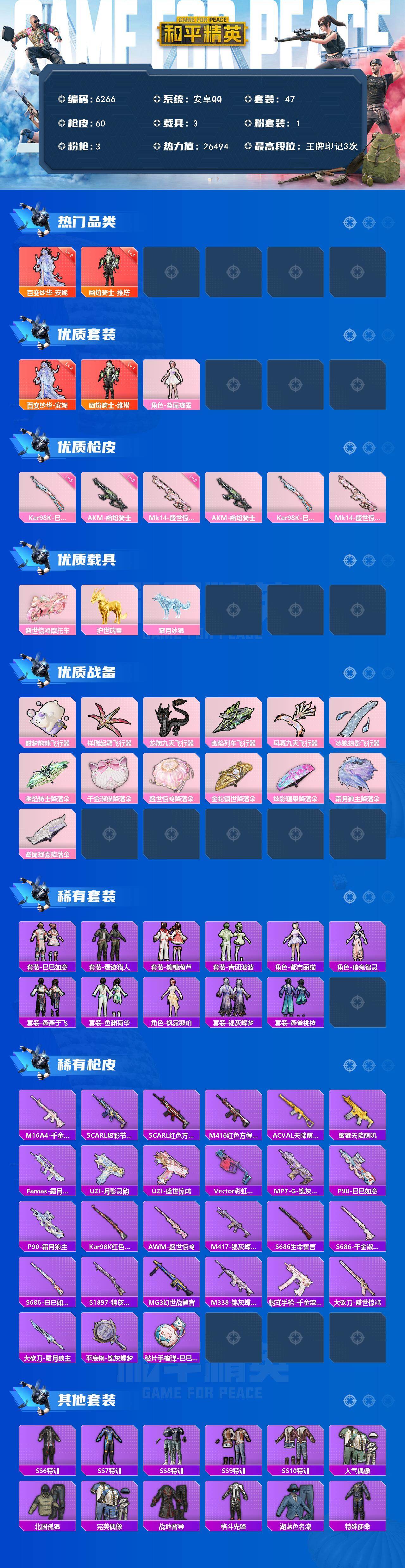 HPLX4196453和平精英账号详情图2