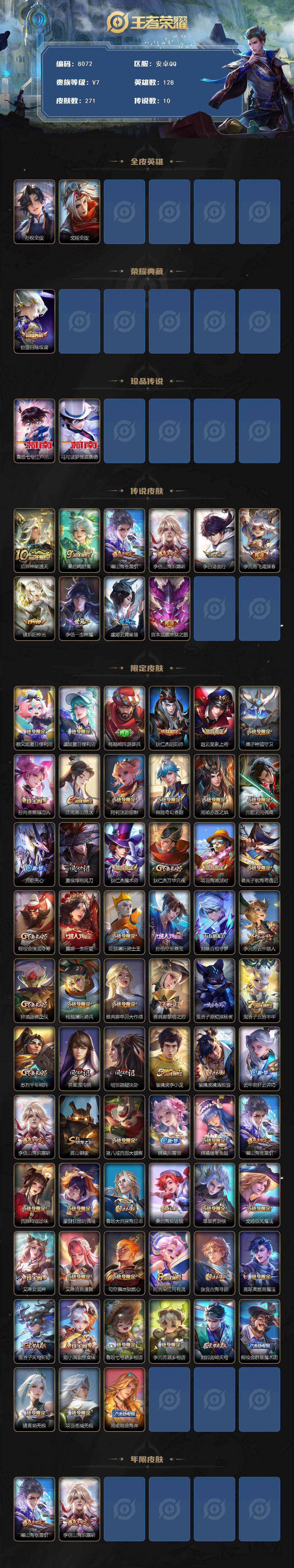 WZLX4340571王者荣耀账号详情图2