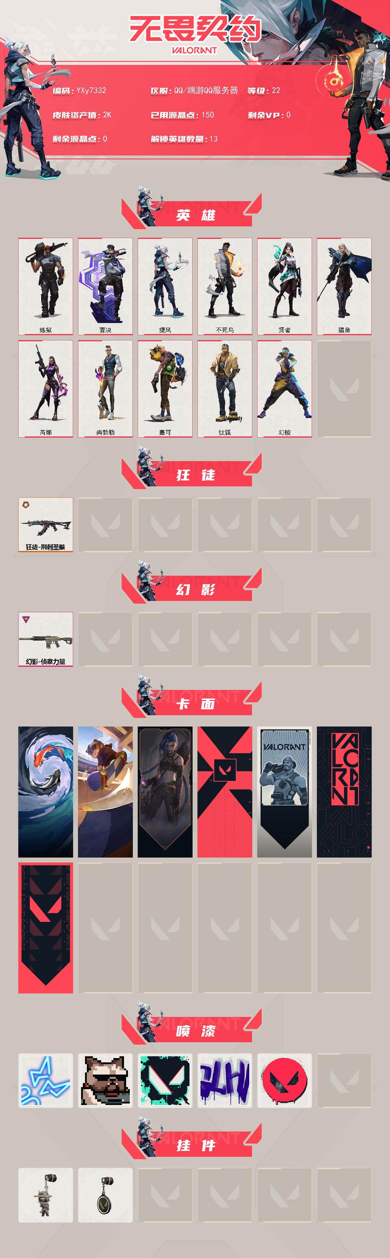 WWQLX438854无畏契约账号详情图2 WWQLX438854无畏契约账号详情图2