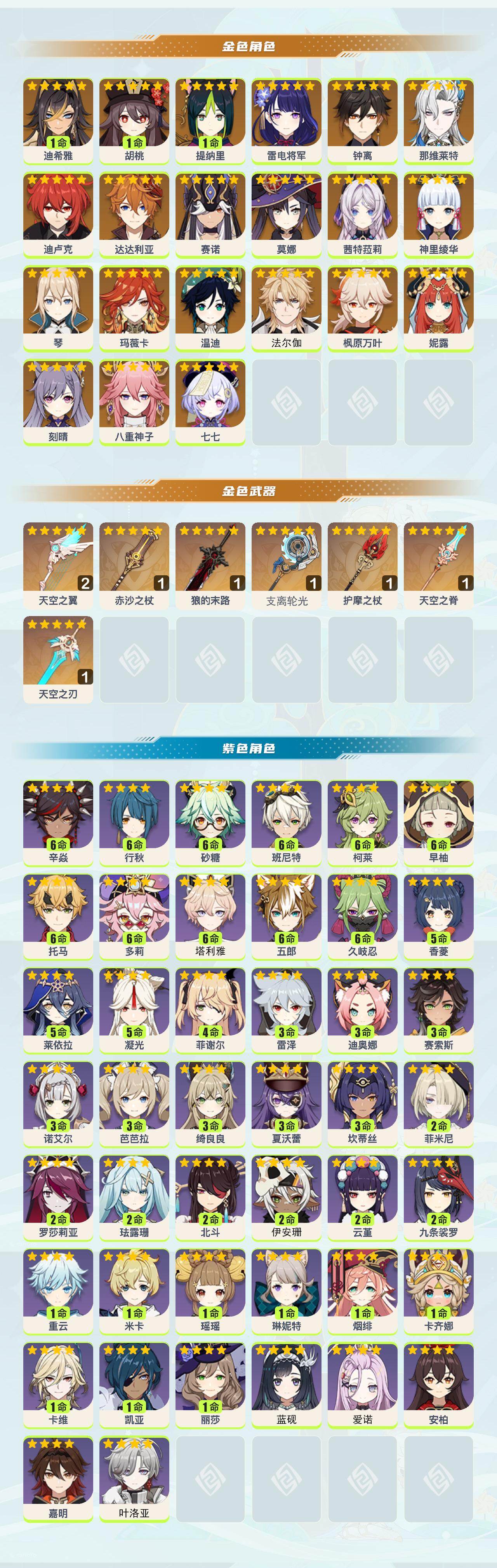 YSEY45348原神账号详情图2