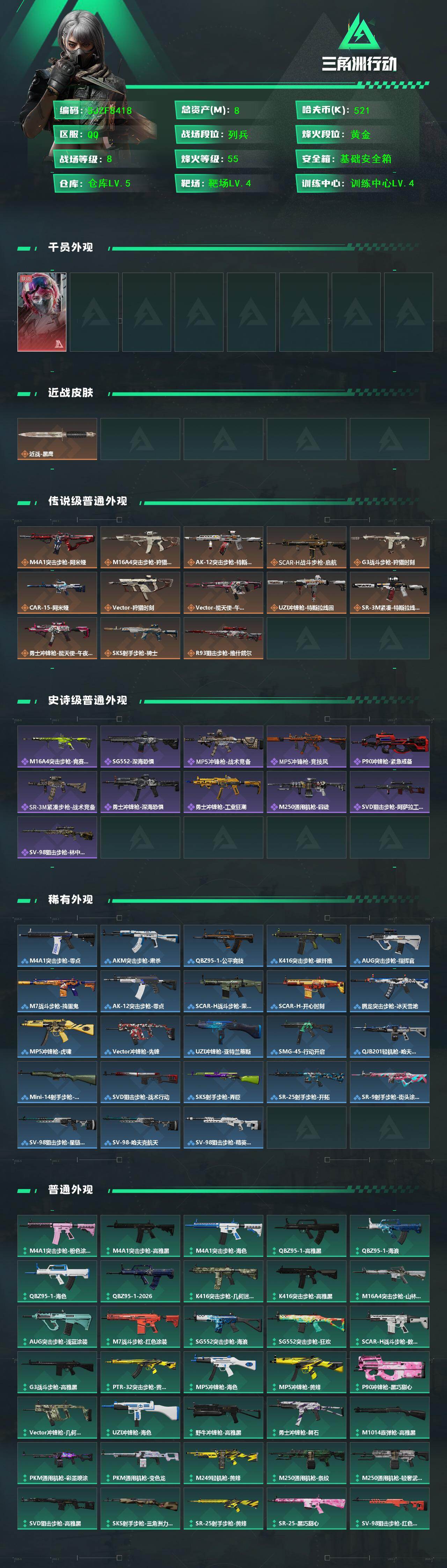 SJZEY4111716三角洲行动账号详情图2