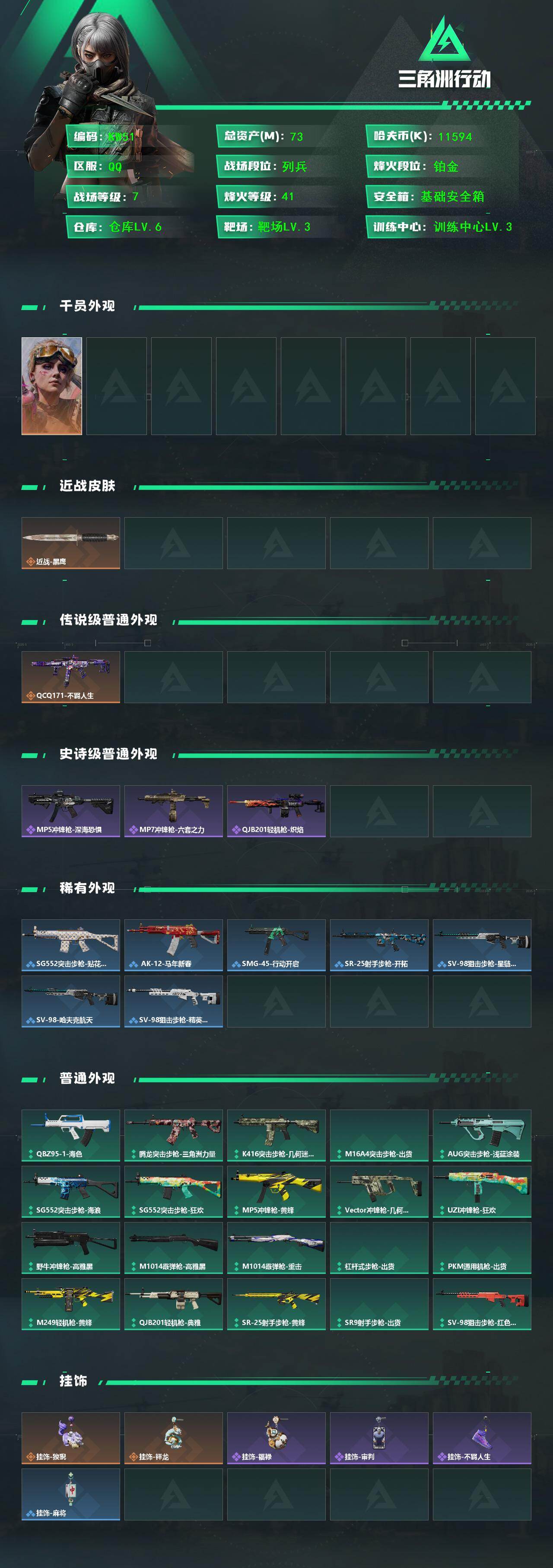 SJZEY4116429三角洲行动账号详情图2