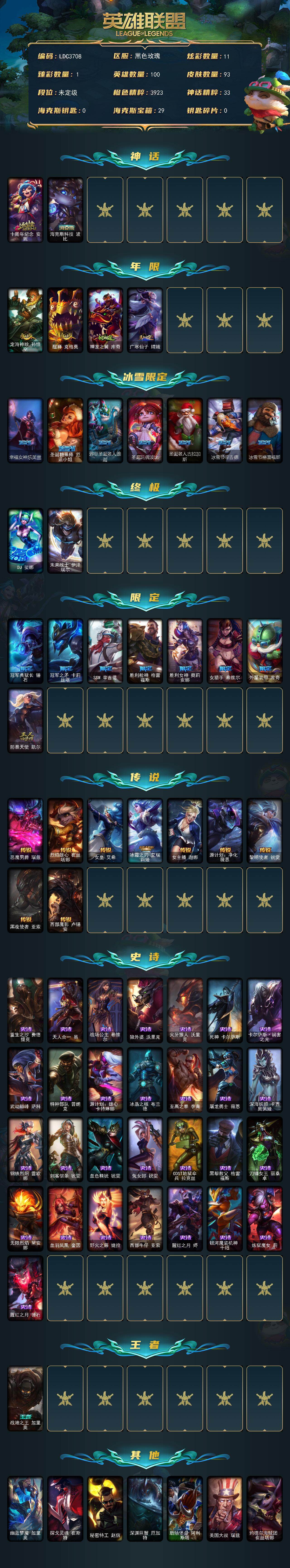 LOLEY430353英雄联盟账号详情图2