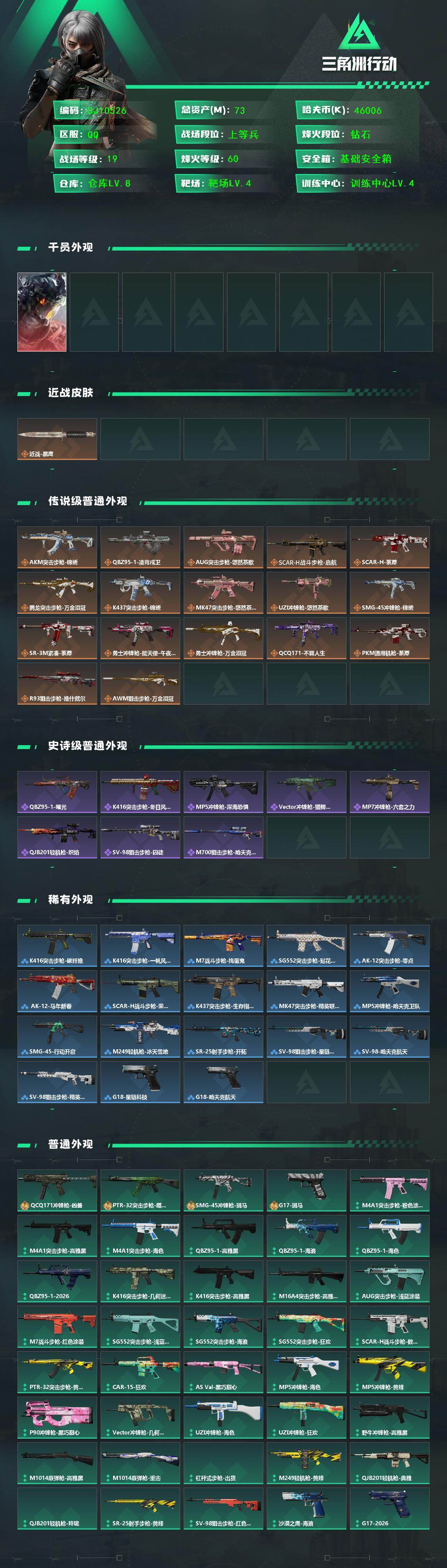 SJZQM4117558三角洲行动账号详情图3