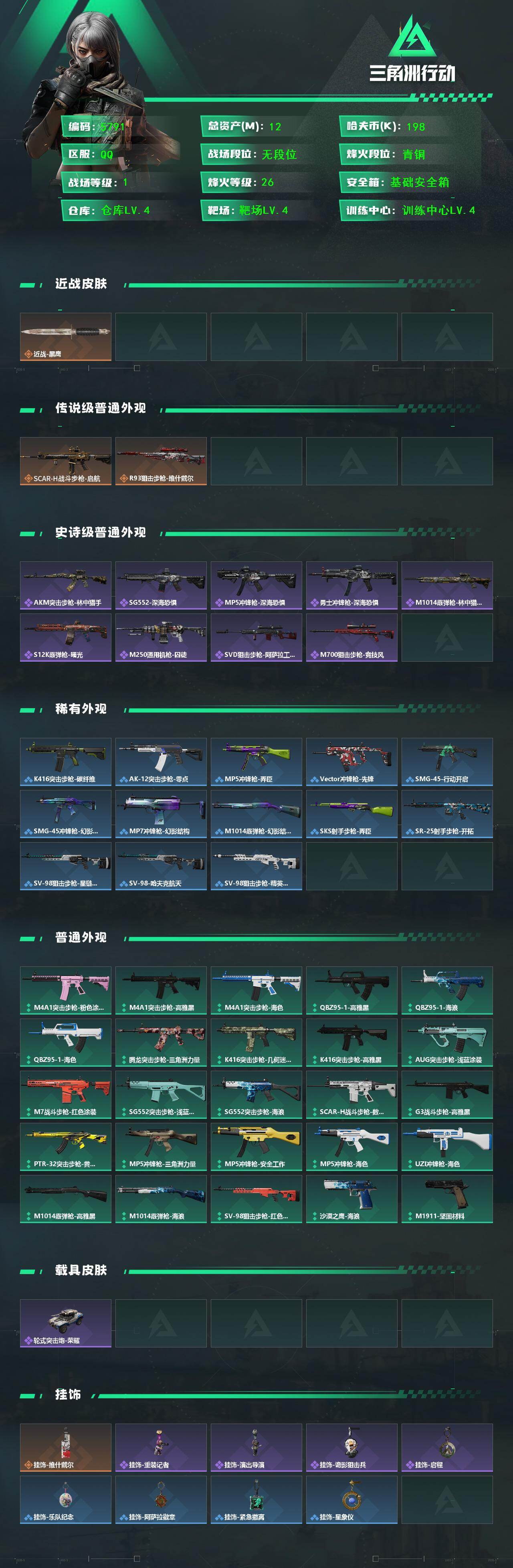 SJZPX4112486三角洲行动账号详情图4