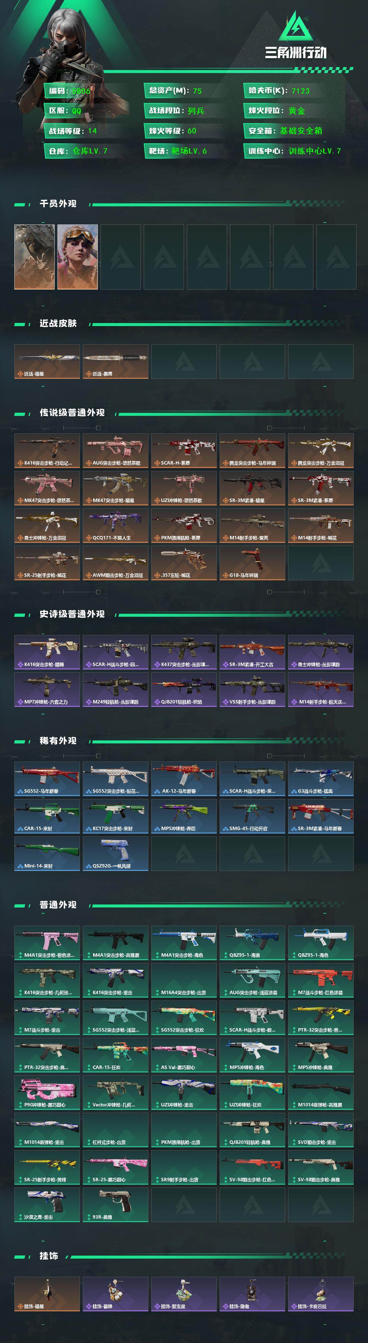 SJZPX4112594三角洲行动账号详情图4