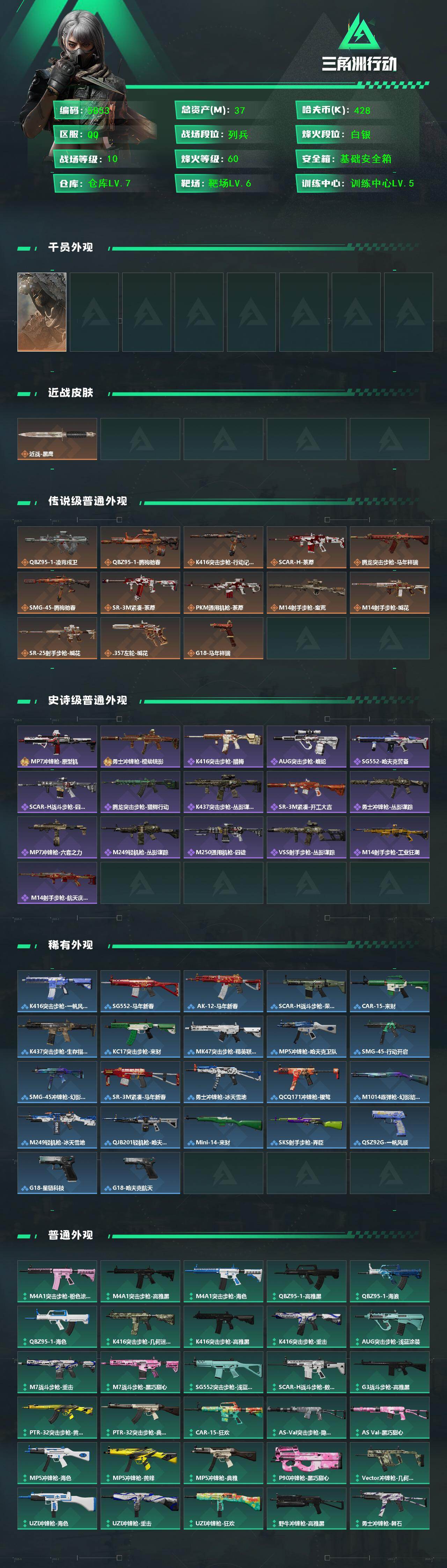 SJZPX4113513三角洲行动账号详情图4