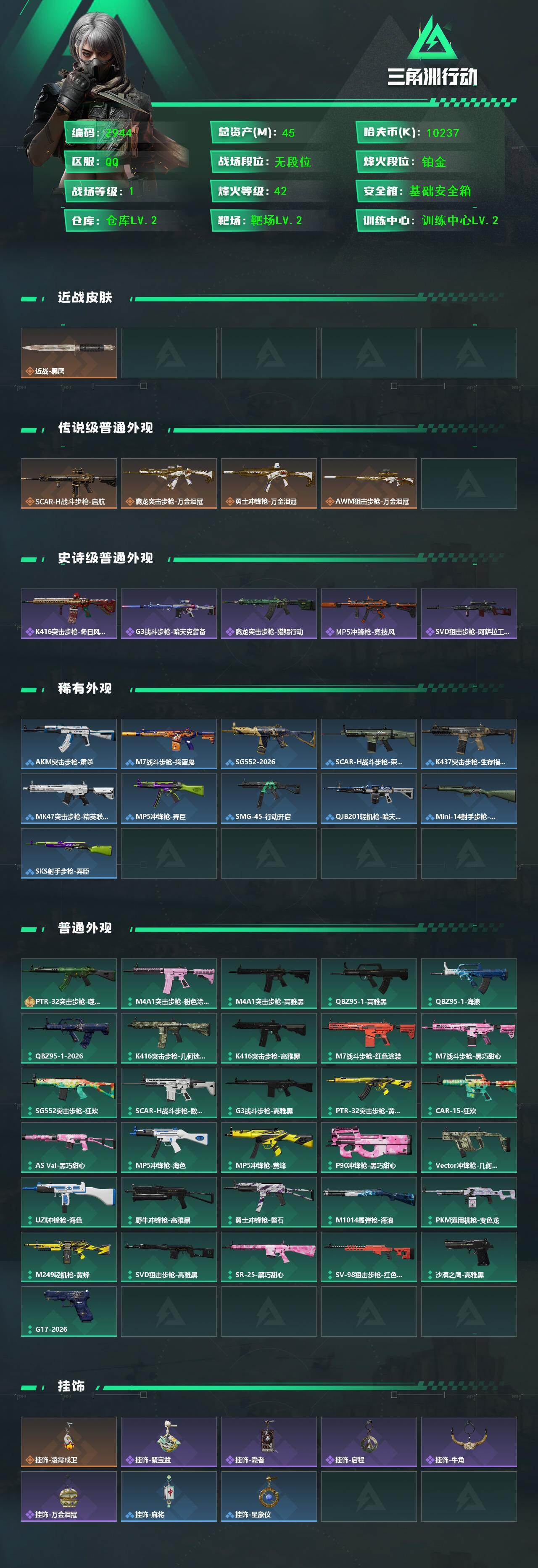 SJZEY4116421三角洲行动账号详情图2