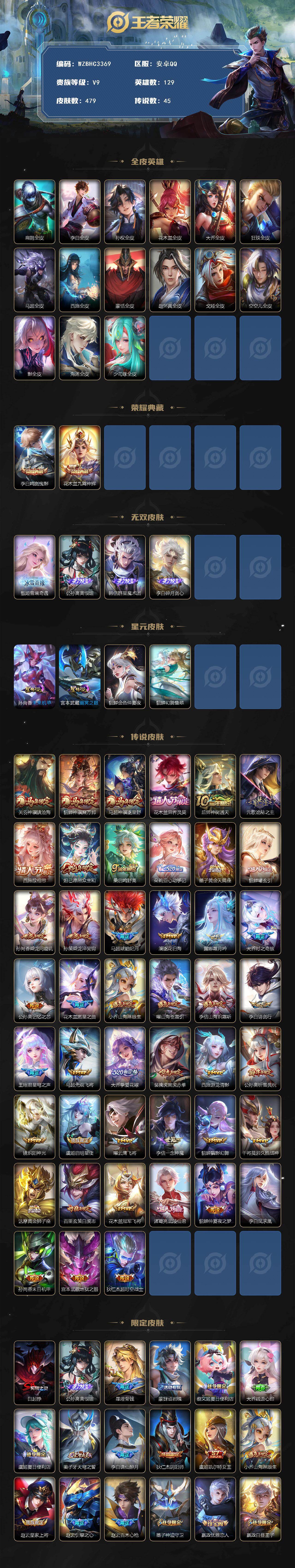 WZEY4350817王者荣耀账号详情图2