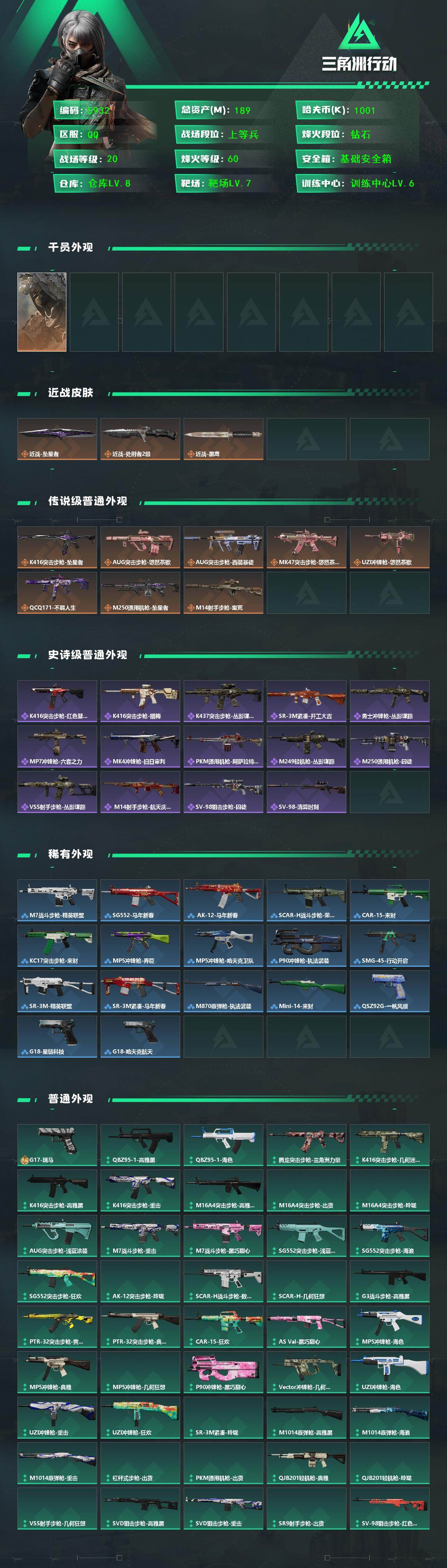 SJZPX4115548三角洲行动账号详情图4